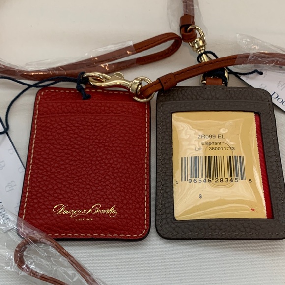 Dooney & Bourke Other - NWT Dooney & Bourke Pebble Grain Leather ID Holder/Removable Strap